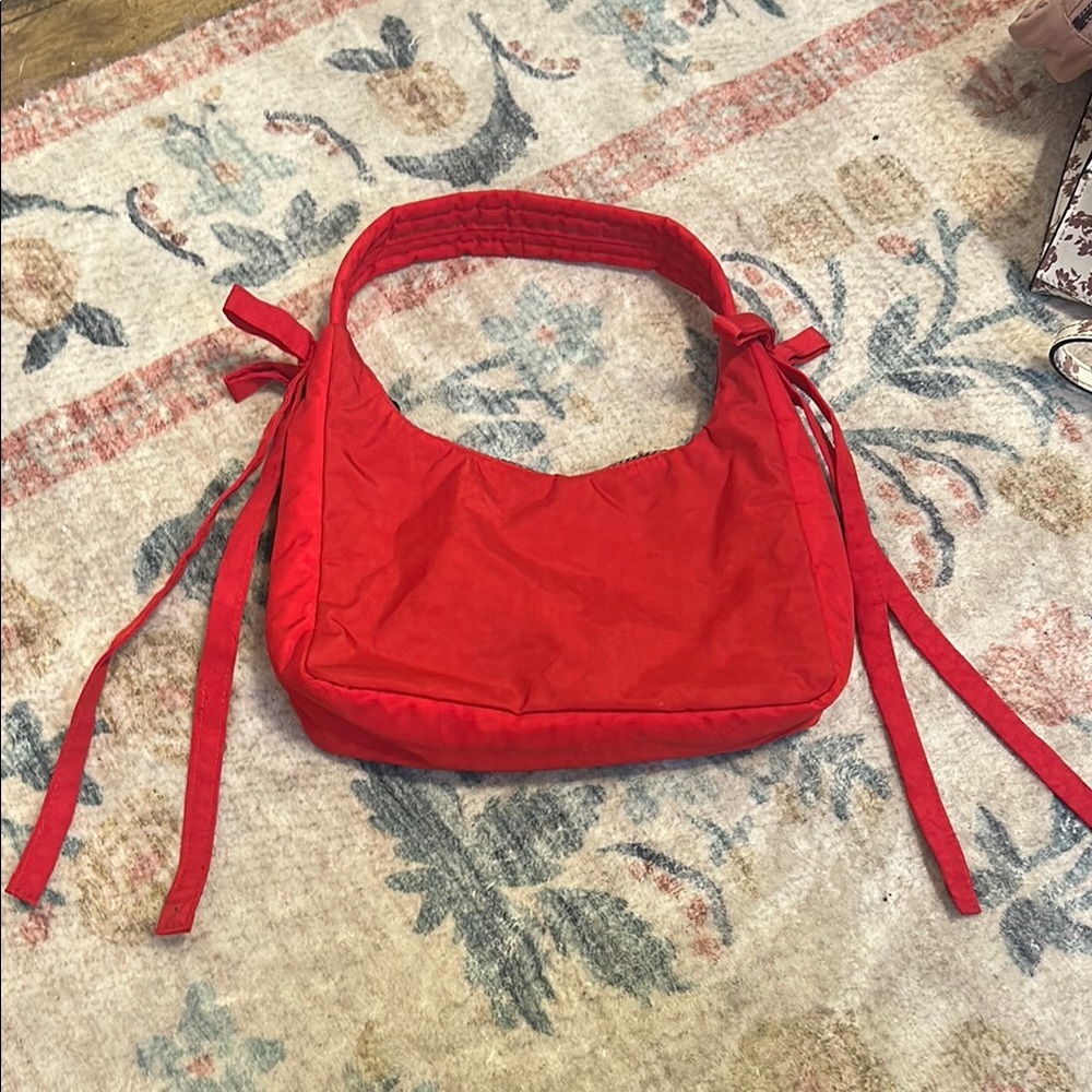 Sandy Liang Baggu Red Bow Bag